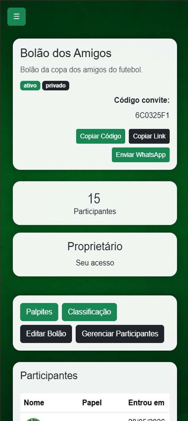 Convide amigos